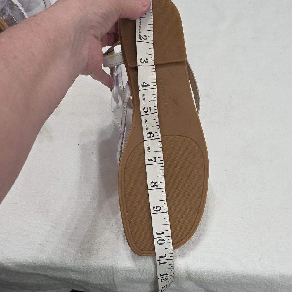 Lucky Brand Women's Multicolor Sandals  Buckles Beachy Summer Sz 9? EUC READ - Picture 13 of 14